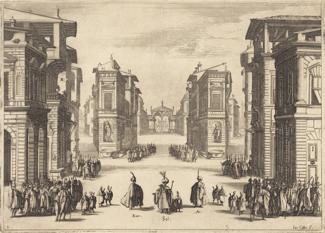 Il Solimano, Act I by Jacques Callot