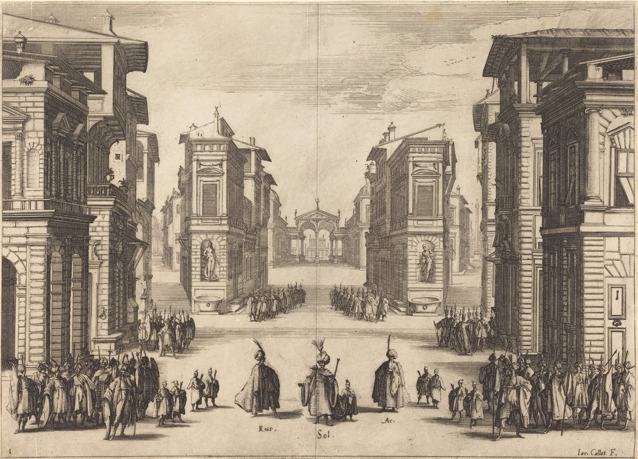 Il Solimano, Act I by Jacques Callot