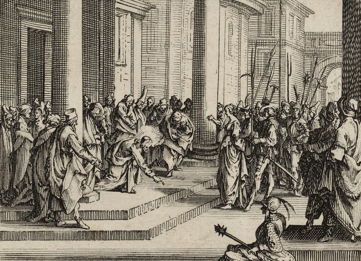 Jesus and the Adulteress, 1635 by Jacques Callot