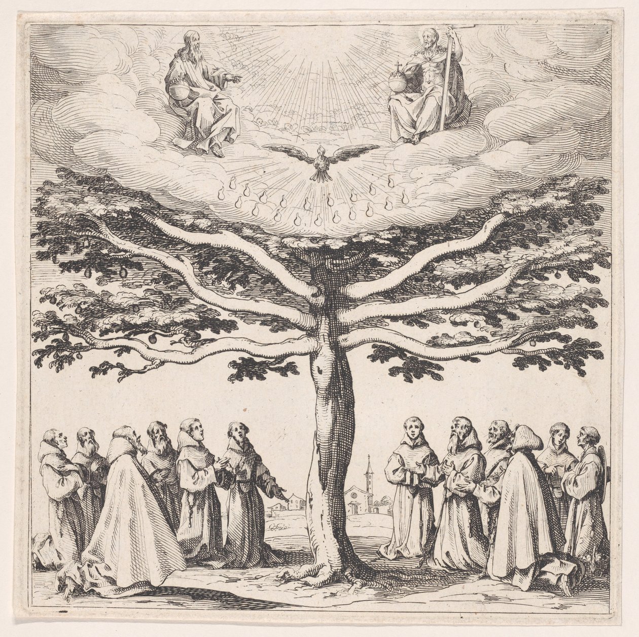 The Tree of St. Francis by Jacques Callot