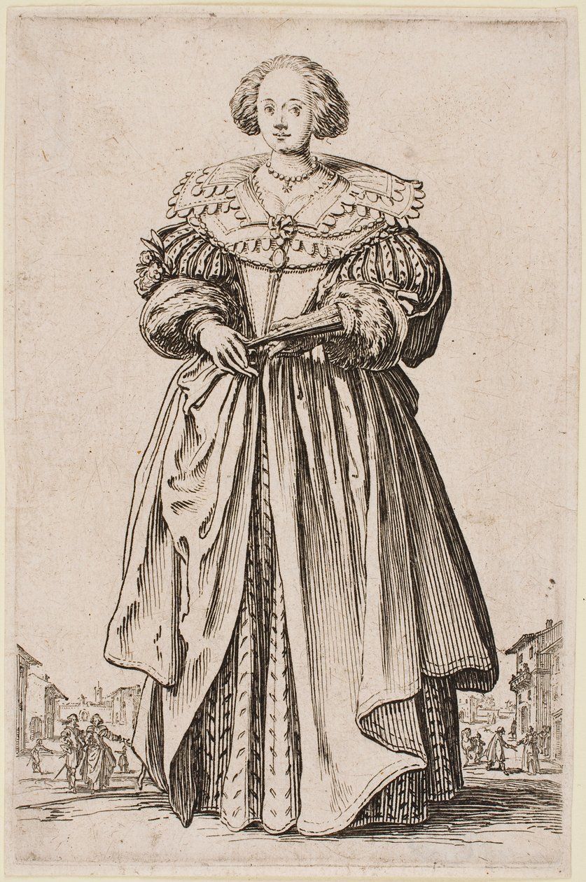 Lady with a Fan, from the series 