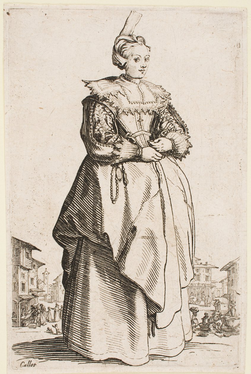 Lady with a Raised Cap (The Nobility of Lorraine series) by Jacques Callot
