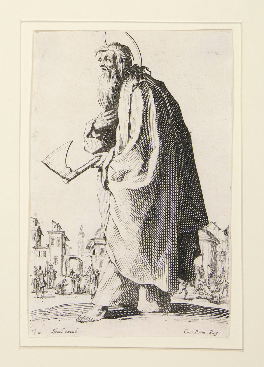 The Great Apostles Standing, Representing the Saviour, the Blessed and the Holy Apostles Mary by Jacques Callot