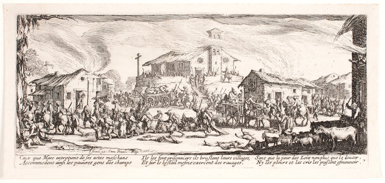 The Miseries and Misfortunes of War (Plate 7) by Jacques Callot