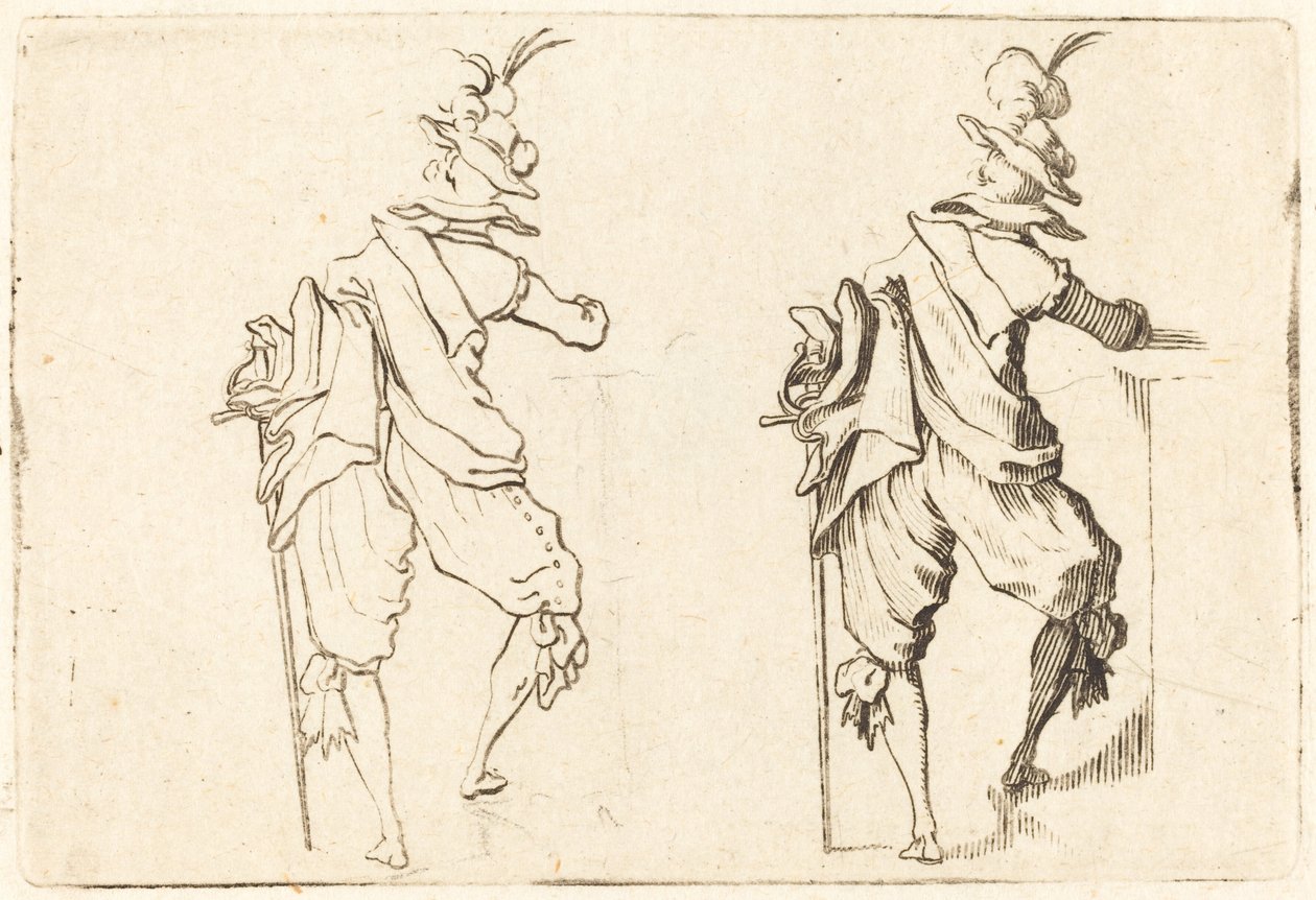 Man with Sword by Jacques Callot