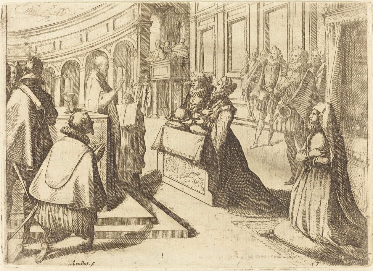 Marriage of Margaret of Austria and Philip III by Jacques Callot