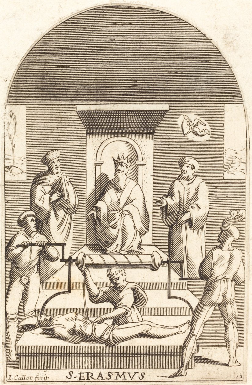 Martyrdom of Saint Erasmus, 1608-1611 by Jacques Callot