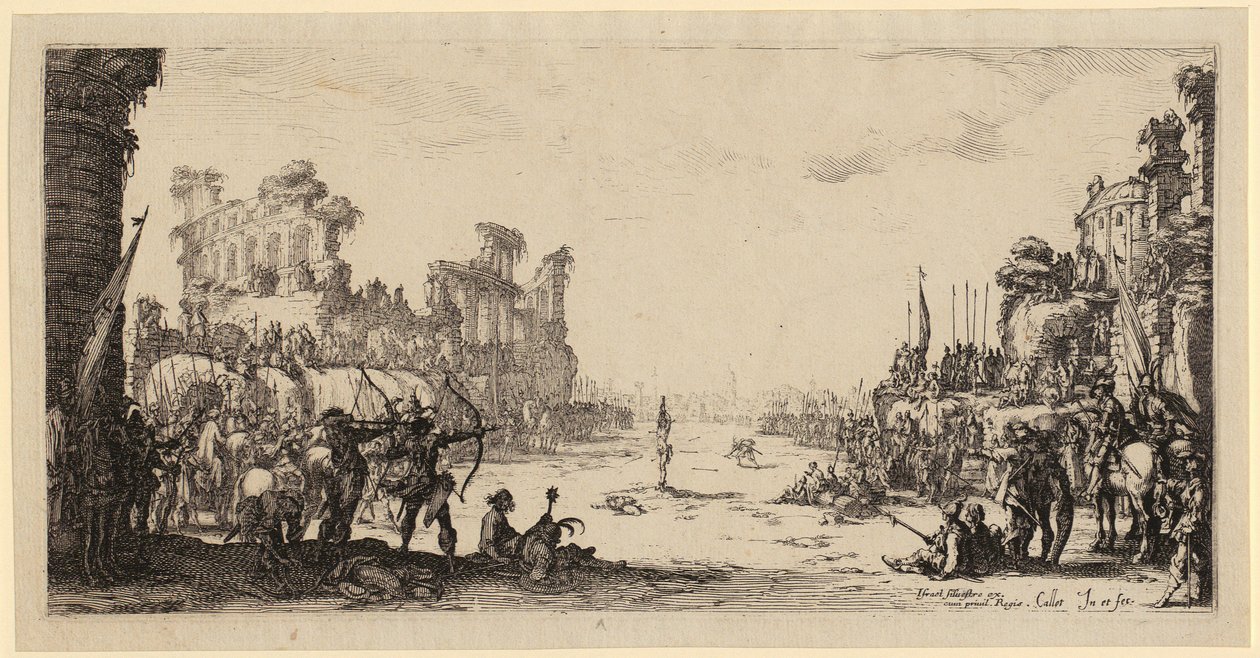 Martyrdom of Saint Sebastian by Jacques Callot