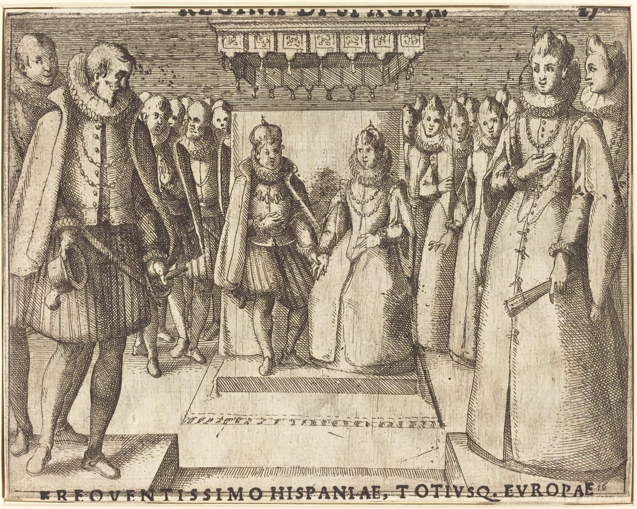 Meeting of Margaret of Austria and Philip III by Jacques Callot