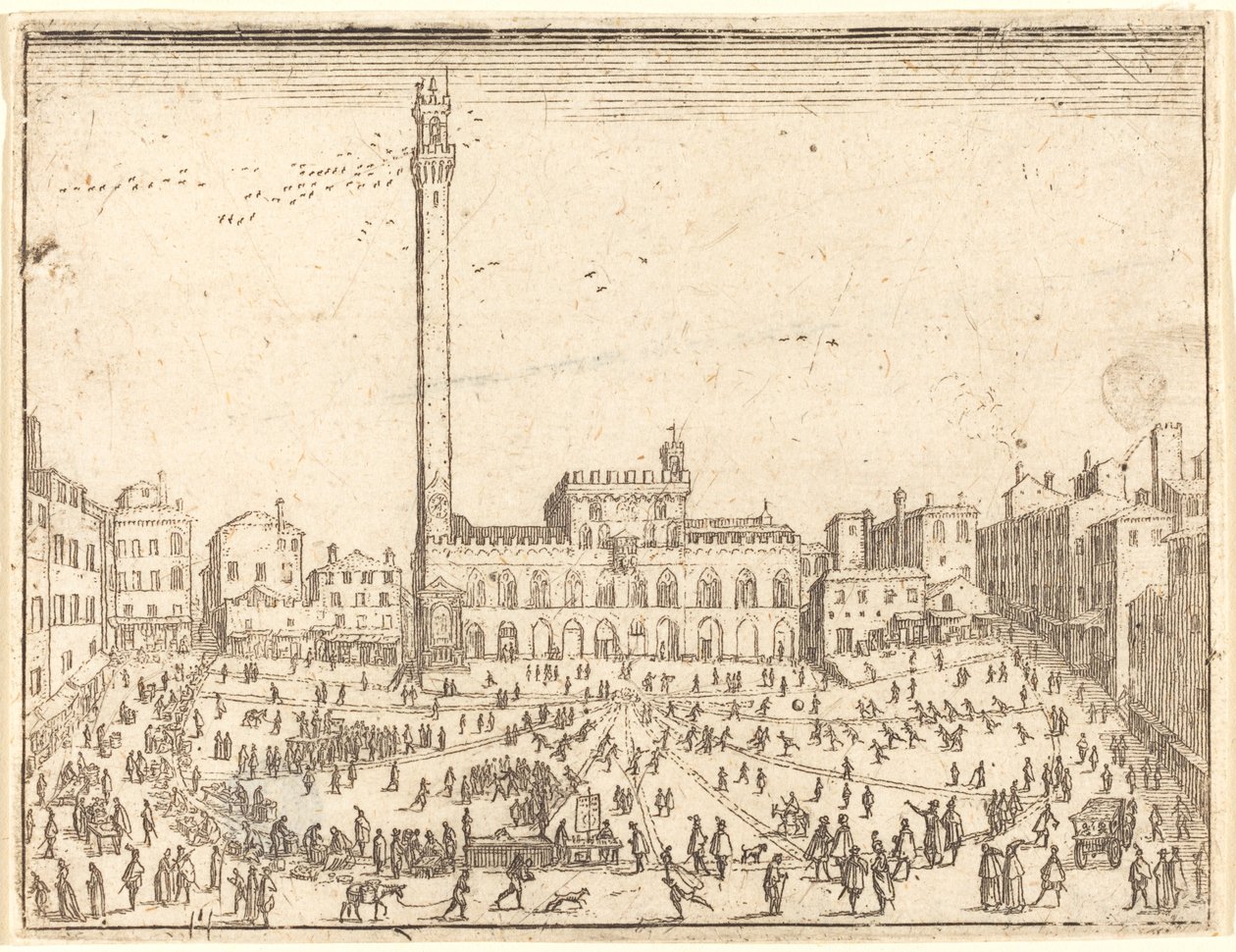 Public Square, Siena by Jacques Callot