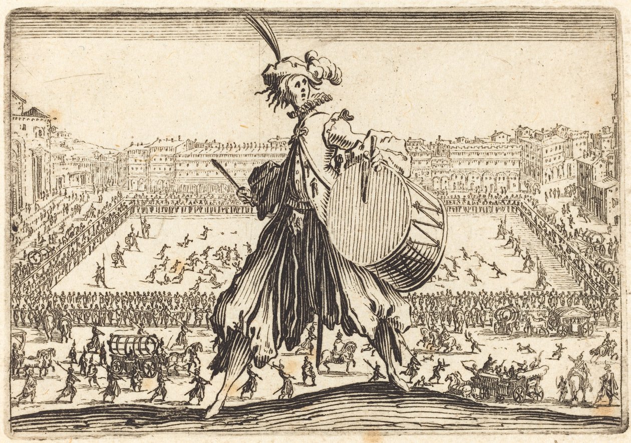 Piazza Santa Croce, Florence by Jacques Callot