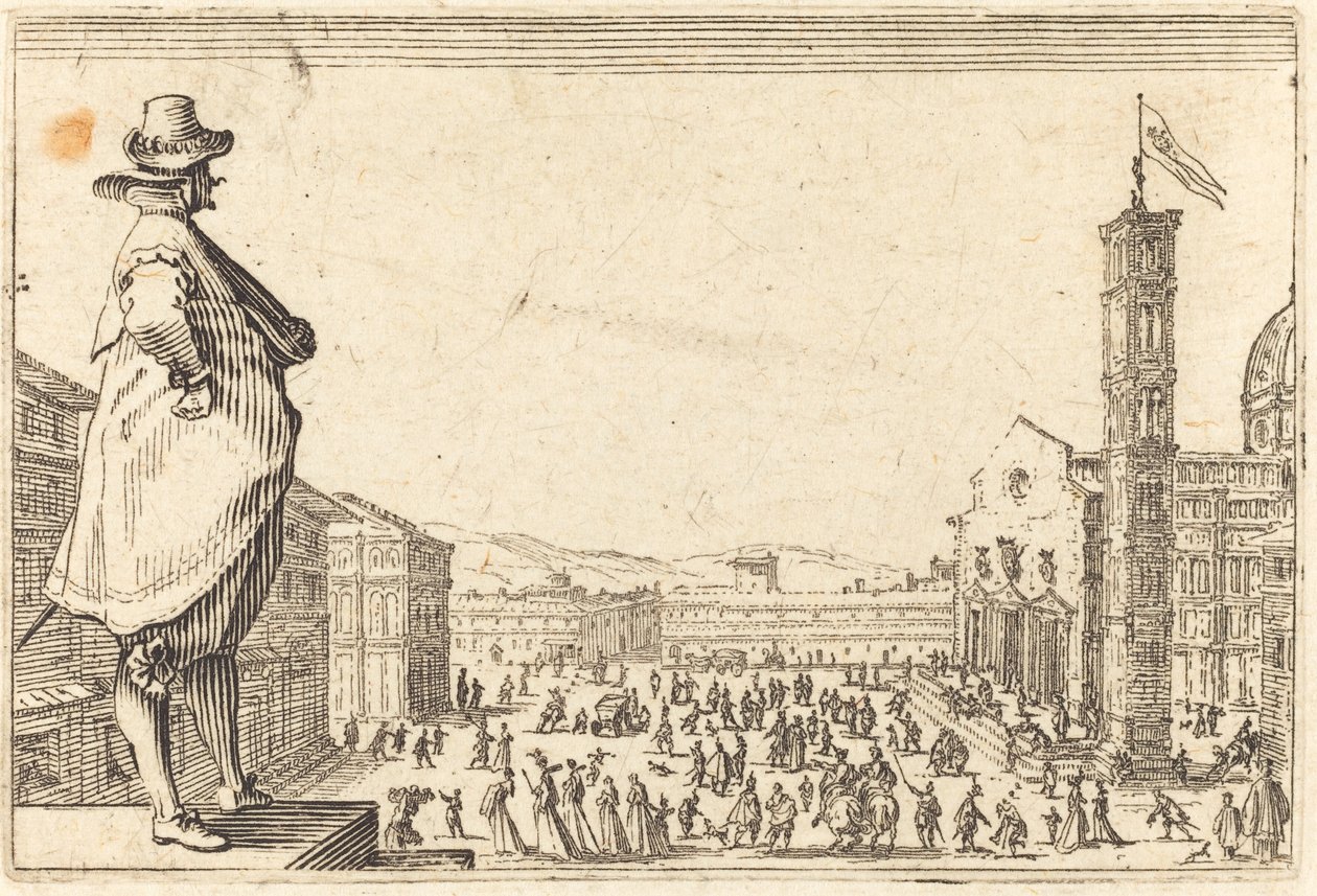 Piazza del Duomo, Florence by Jacques Callot