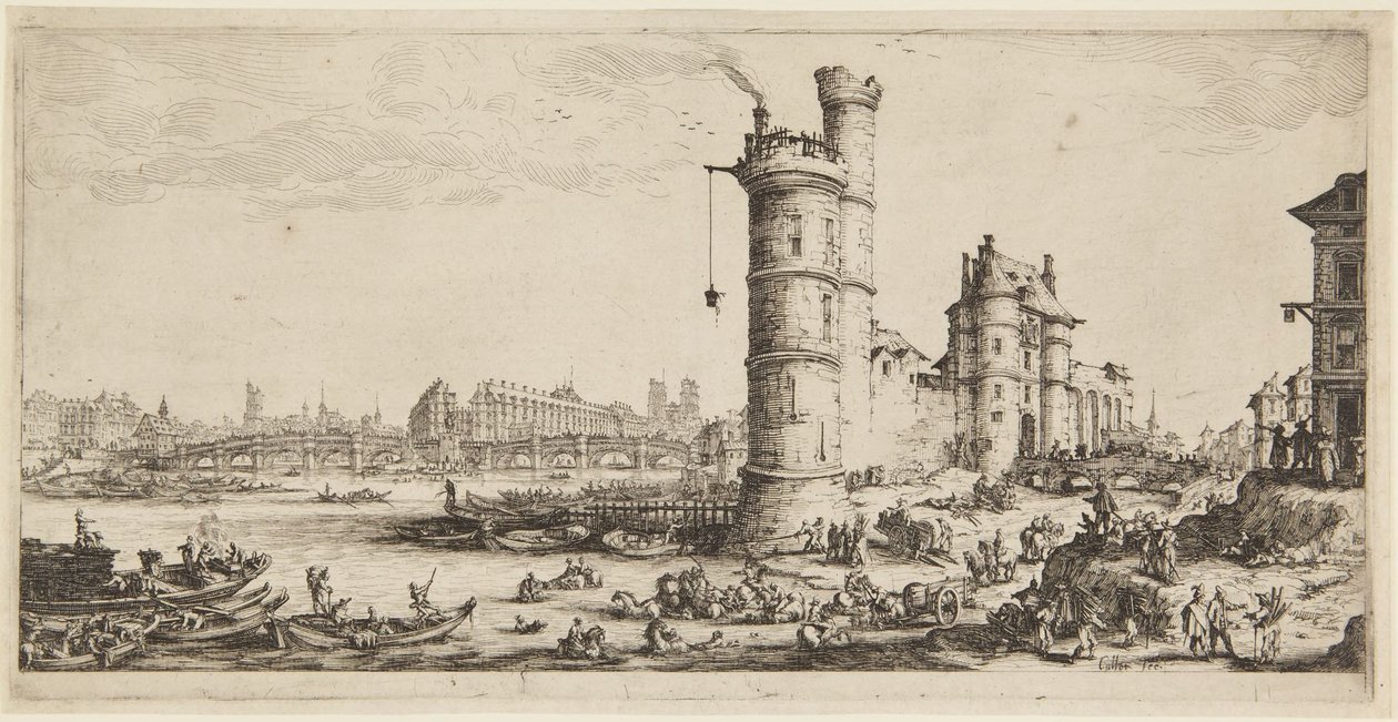 Pont-Neuf by Jacques Callot