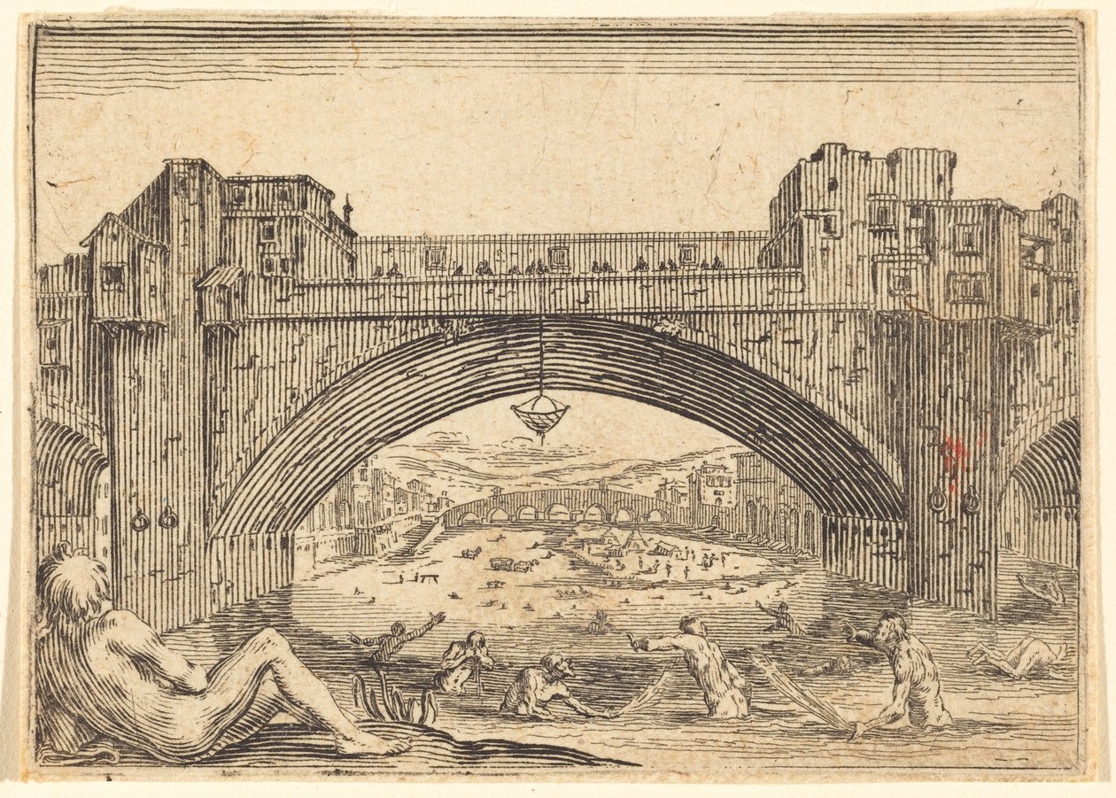 Ponte Vecchio, Florence by Jacques Callot