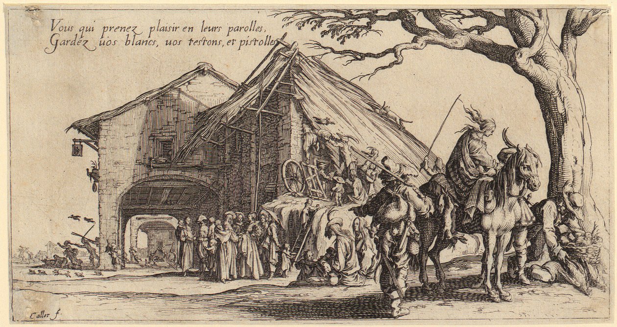 Rest, Sheet 3 from the Series "The Bohemians" by Jacques Callot
