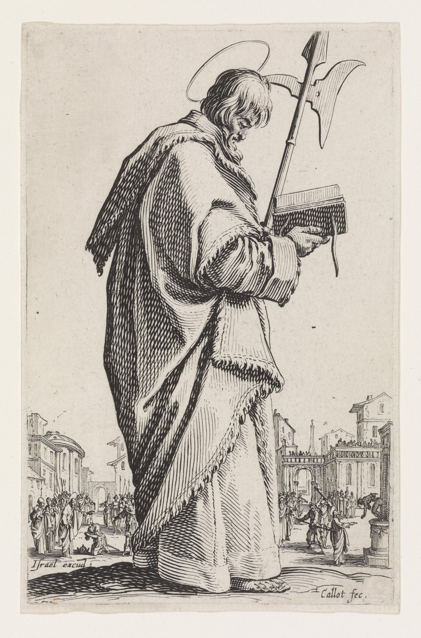 Saint Matthias from The Large Apostles, 1631 by Jacques Callot