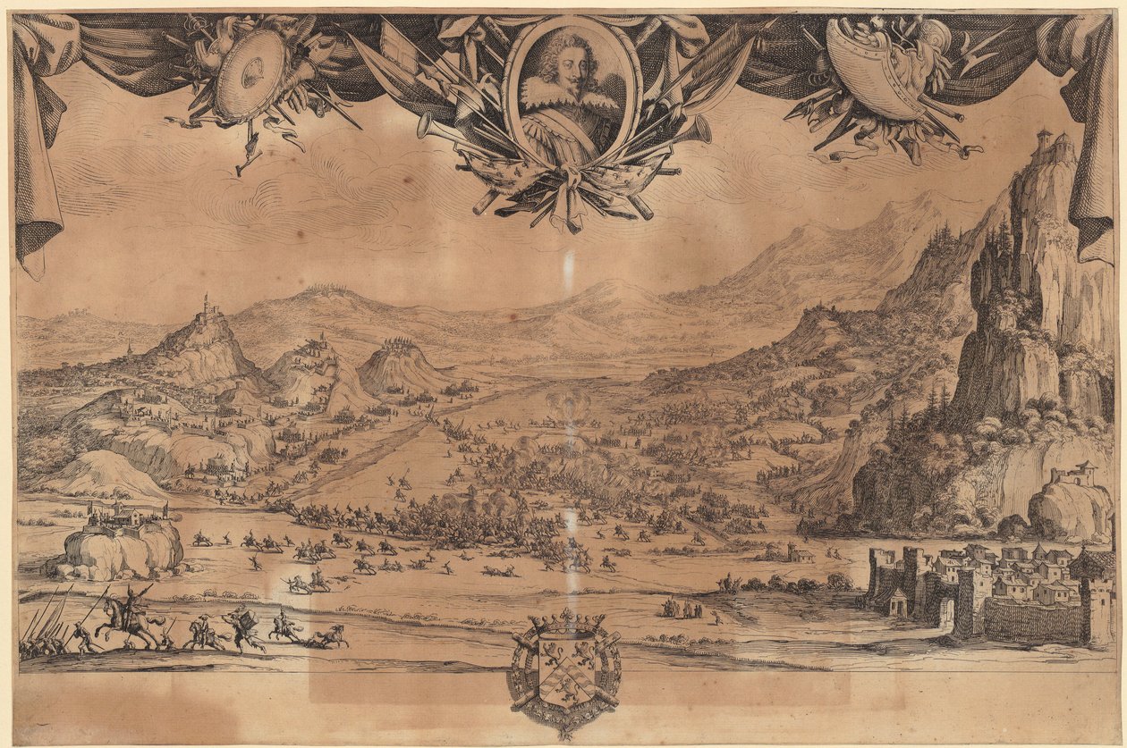 Battle of Avigliano by Jacques Callot
