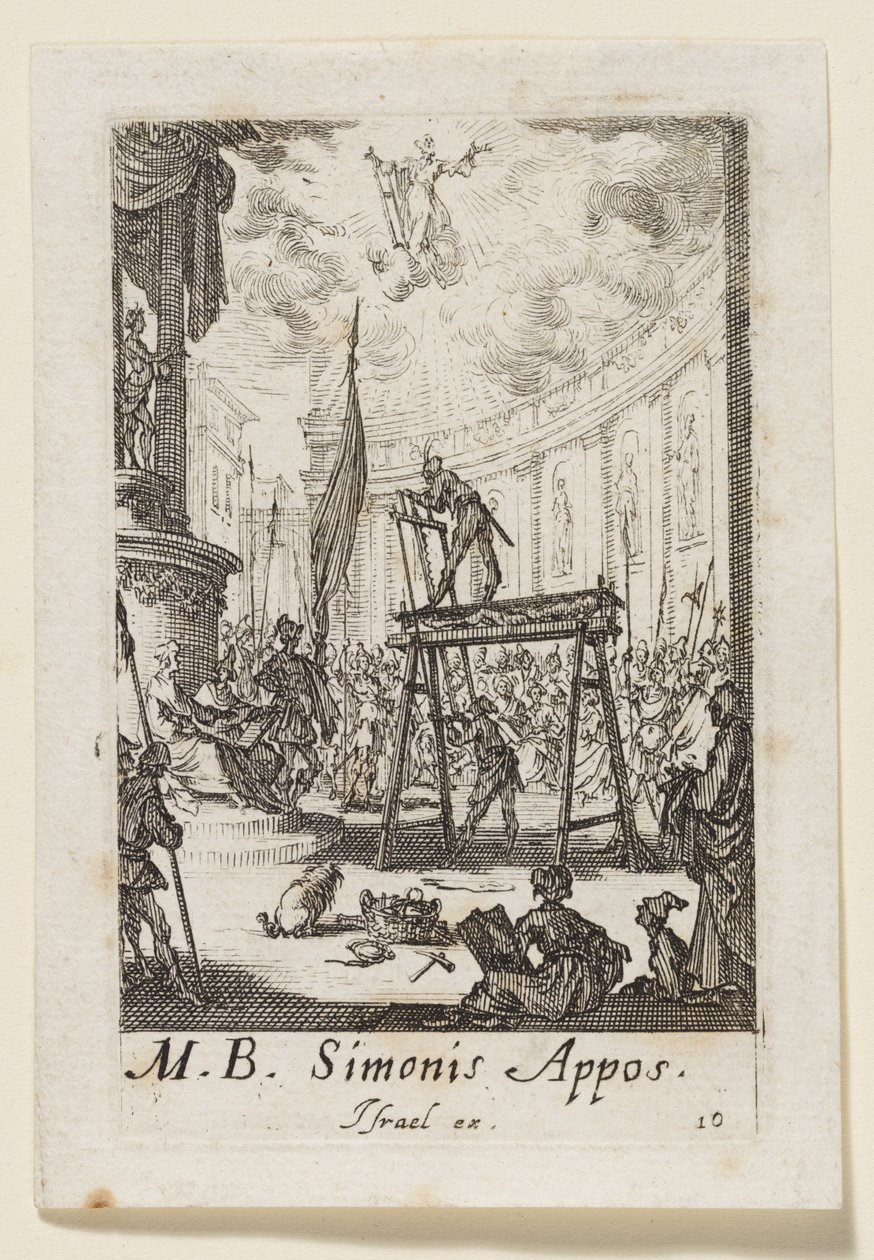 Simon the Apostle (Simonis Appos.) by Jacques Callot
