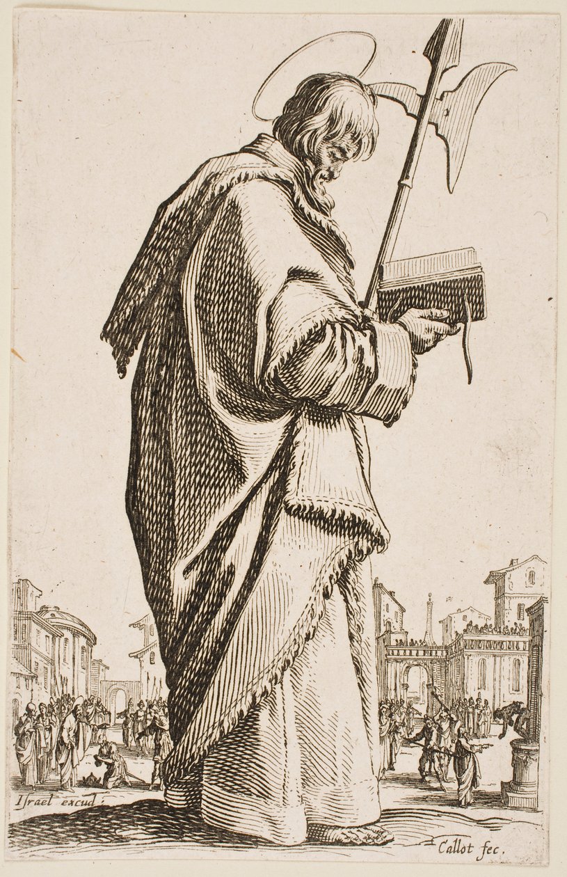 St. Matthias, from the series “The Large Apostles” by Jacques Callot