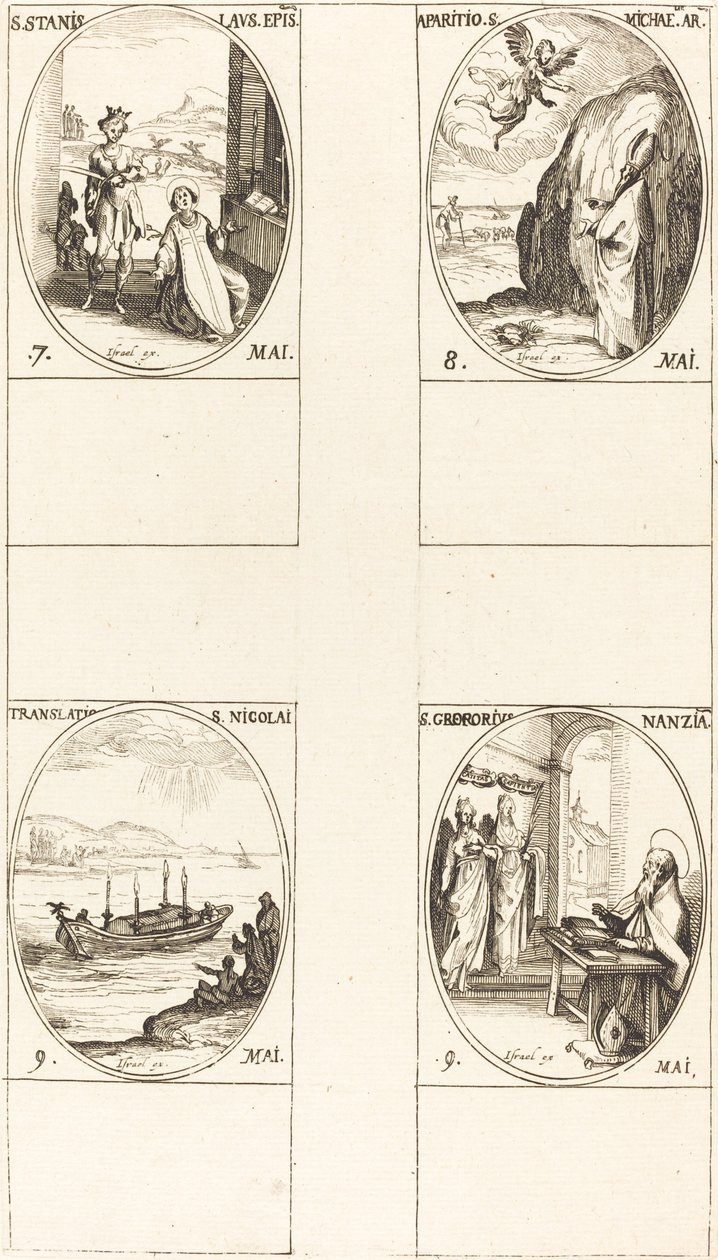 St. Stanislaus; The Apparition of St. Michael; The Translation of St. Nicholas; St. G by Jacques Callot