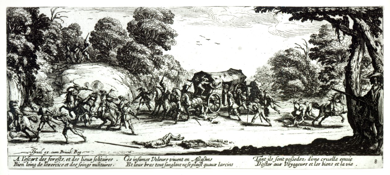 The Attack on the Stagecoach, plate 8 from 