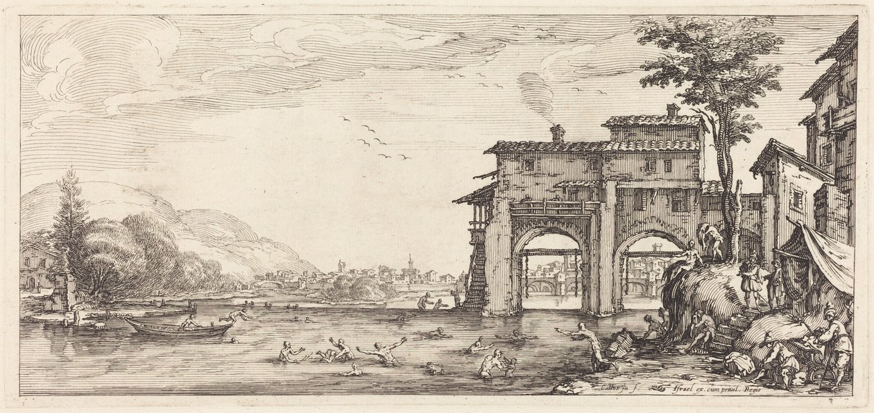 The Bathers by Jacques Callot