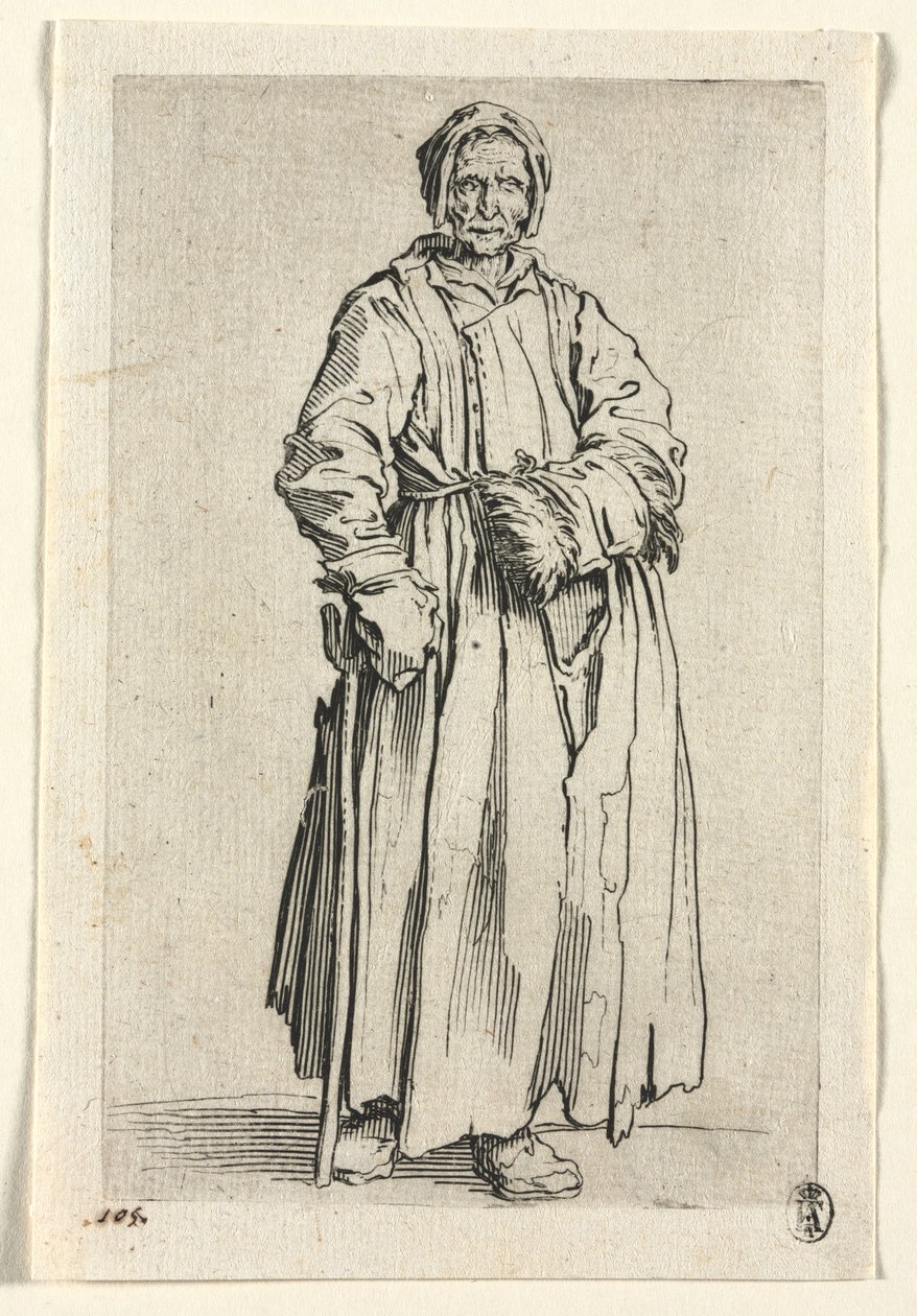 The Beggars: One-Eyed Woman by Jacques Callot