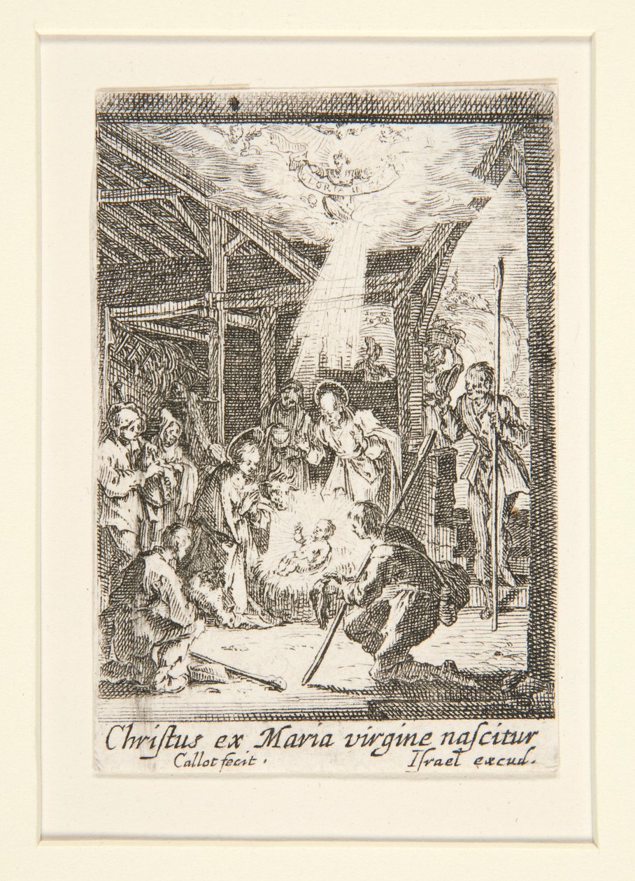 The Birth of Christ, no. 7 from The Life of the Virgin by Jacques Callot