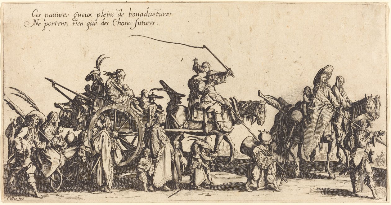 The Bohemians Marching: The Rear Guard by Jacques Callot