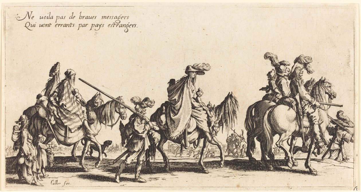 The Bohemians Marching: The Vanguard by Jacques Callot