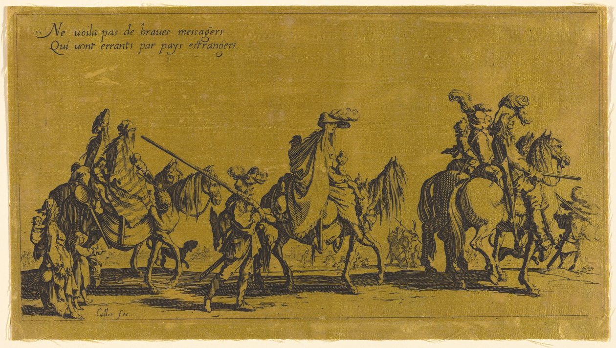 The Bohemians Marching: The Vanguard by Jacques Callot