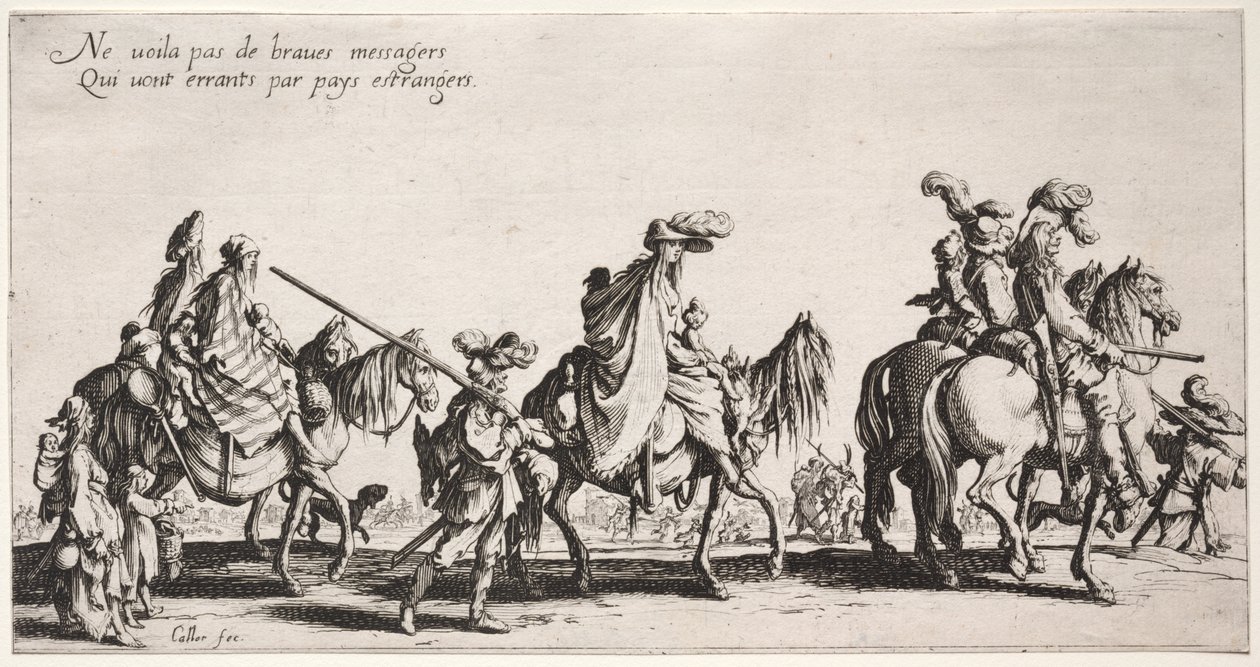 The Bohemians: The Vanguard, c. 1621-1625 by Jacques Callot