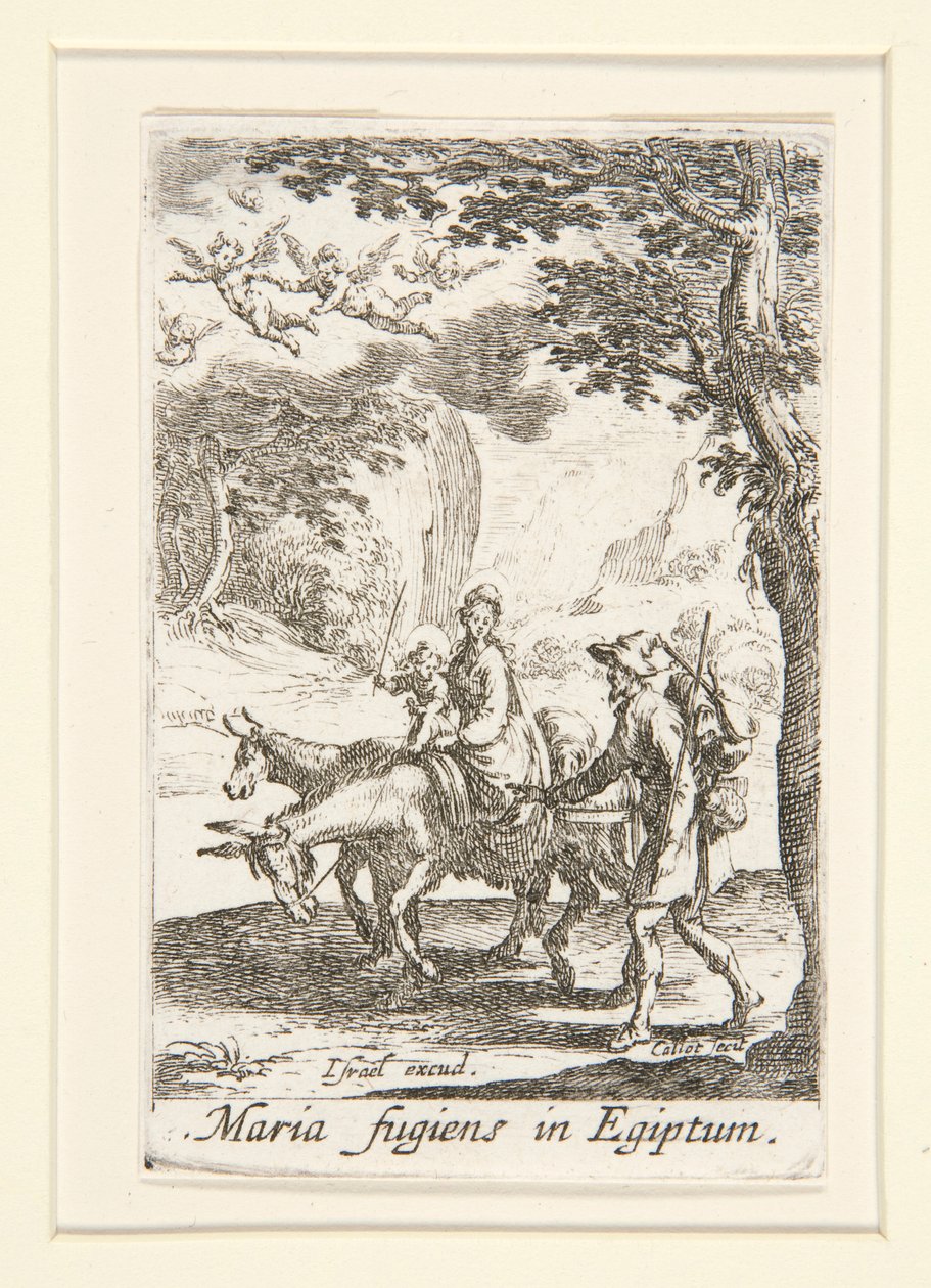 The Flight into Egypt, no. 9 from The Life of the Virgin by Jacques Callot