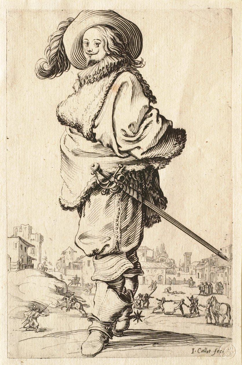 The Gentleman in the Fur Coat by Jacques Callot