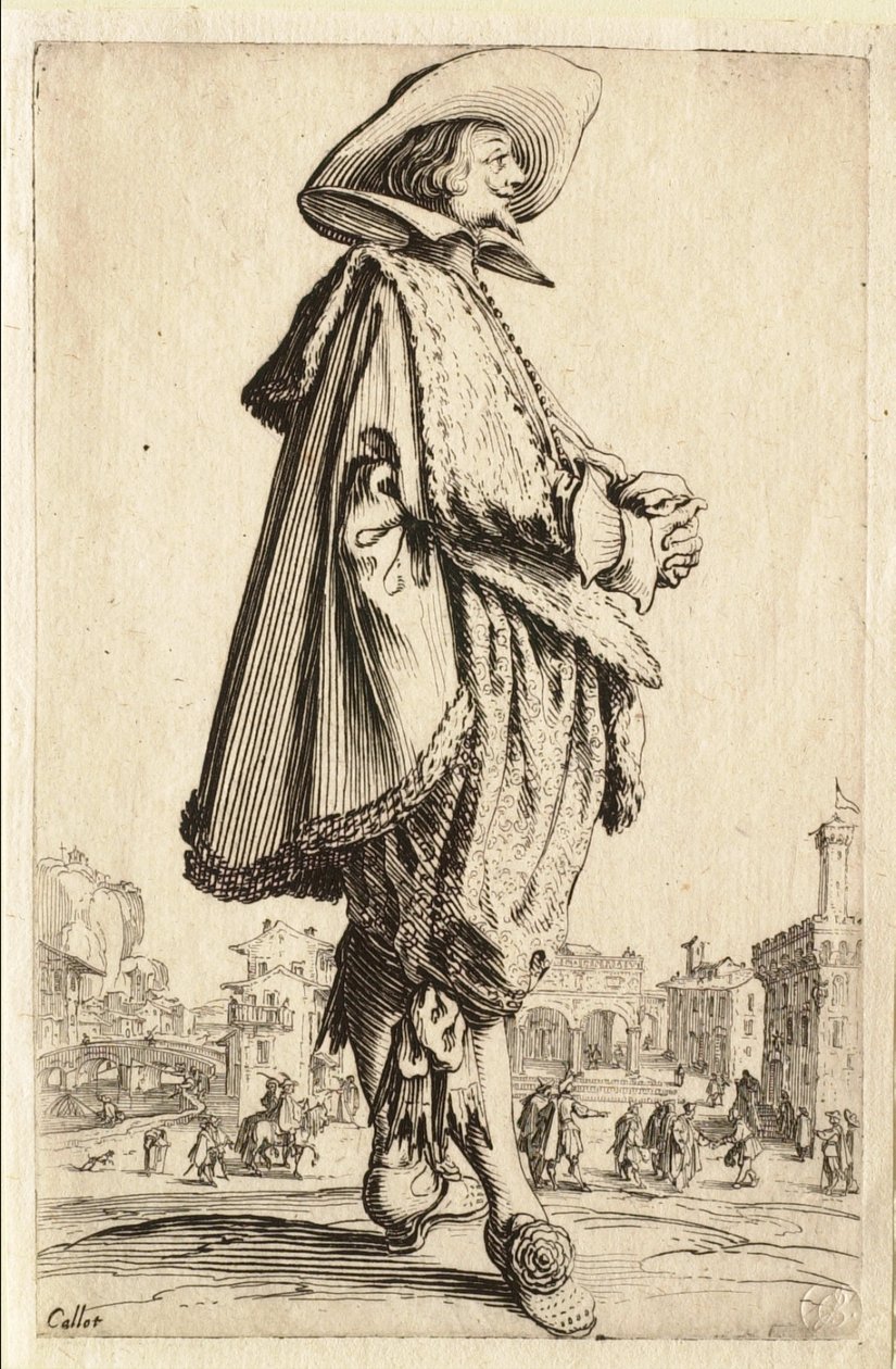 The Gentleman with Clasped Hands by Jacques Callot