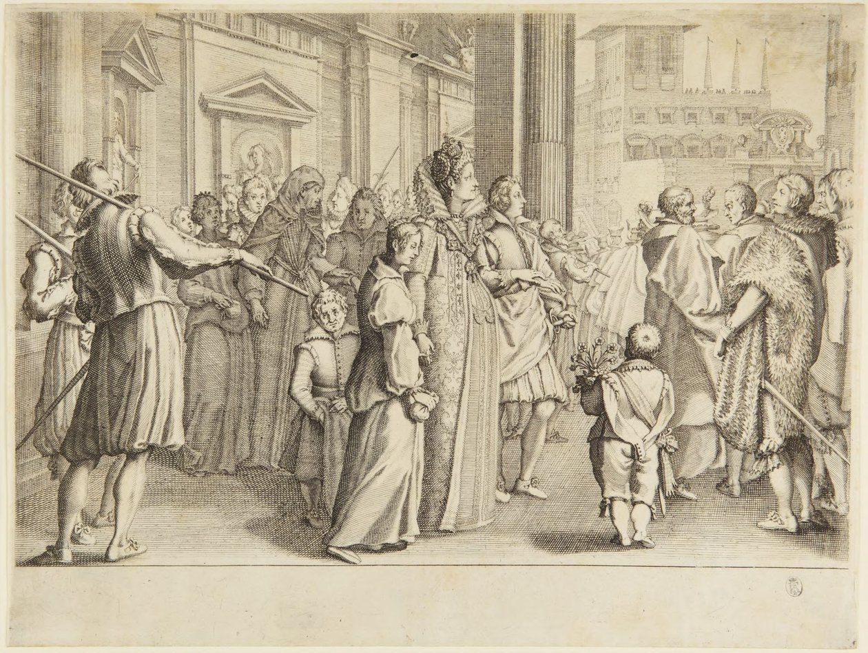 The Grand Duchess Maria Maddalena and the Festival of the Dowry by Jacques Callot
