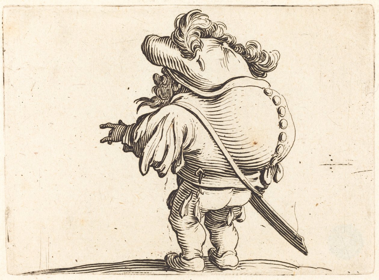 The Hunchback with the Feathered Cap by Jacques Callot