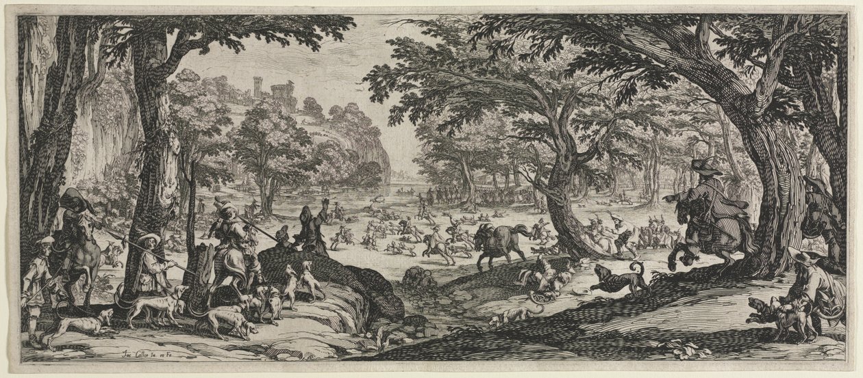 The Large Hunt by Jacques Callot: Buy fine art print