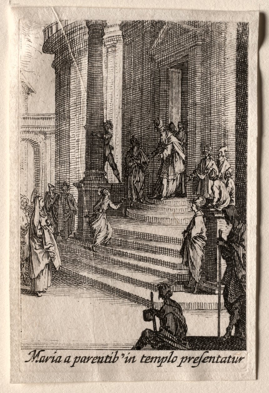 The Life of the Virgin: The Presentation of the Virgin in the Temple by Jacques Callot