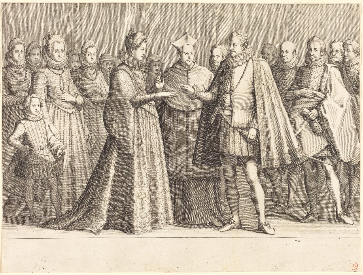 The Marriage of Ferdinando and Christine of Lorraine by Jacques Callot