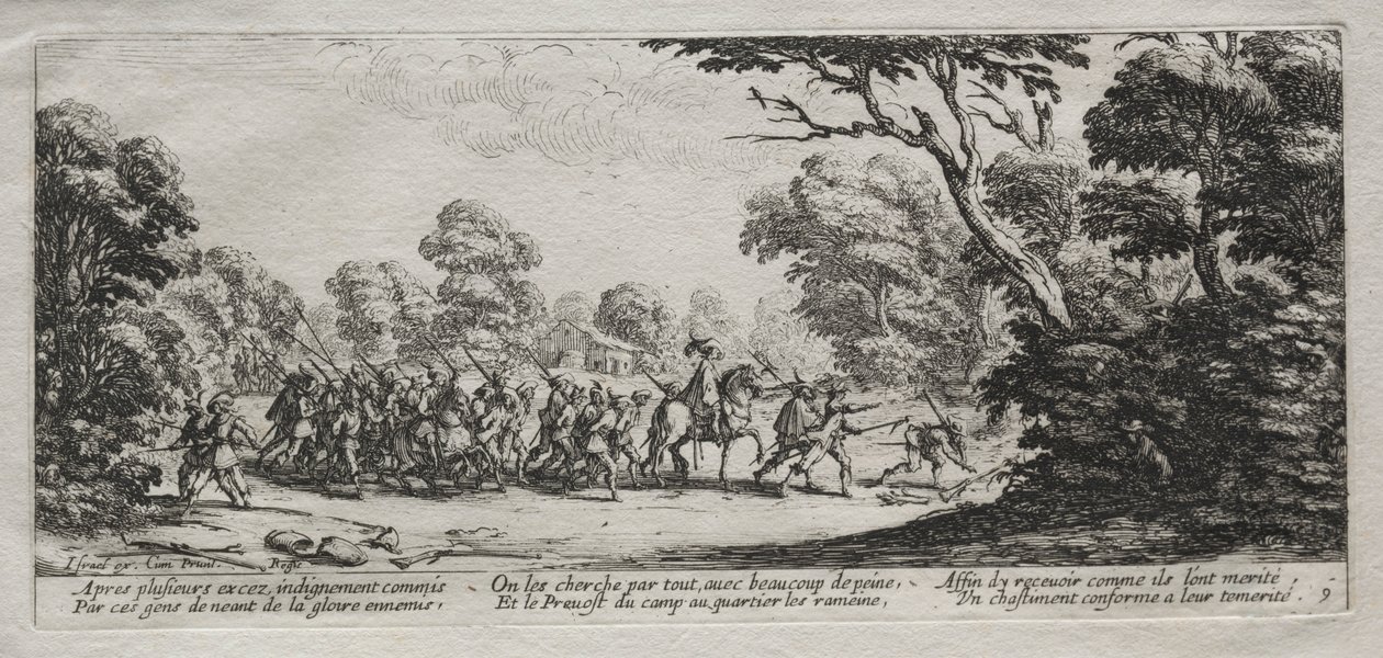 The Miseries of War: Arrest of Malefactors, 1633 by Jacques Callot