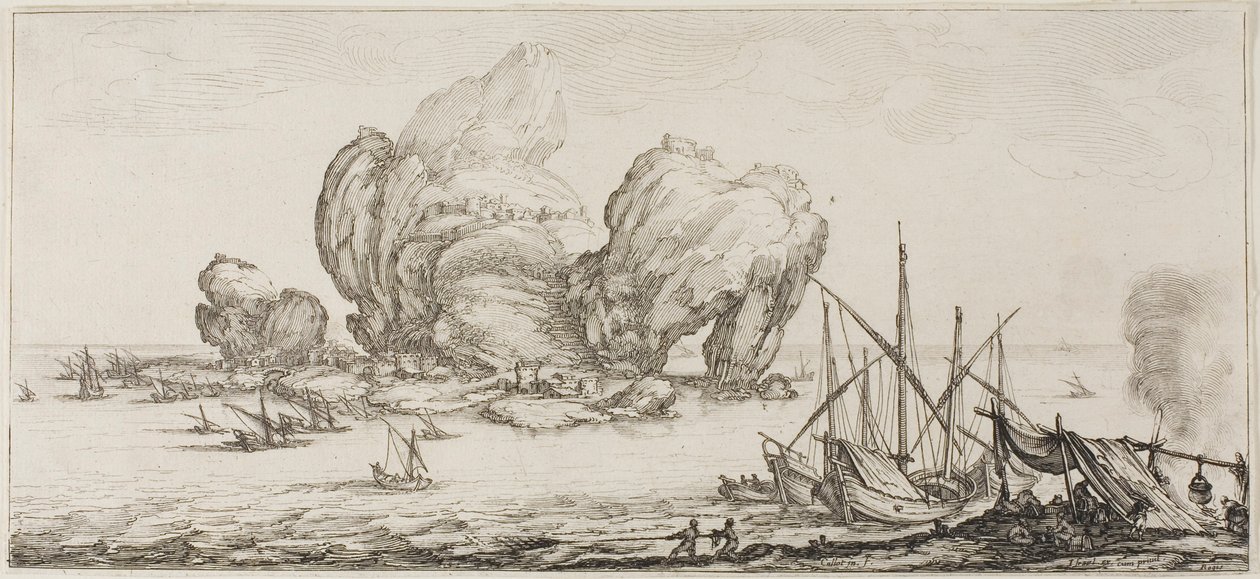 The Naval Battle, from Various Scenes Designed in Florence by Jacques Callot