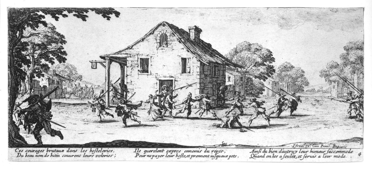The Pillaging of an Inn, plate 4 from 