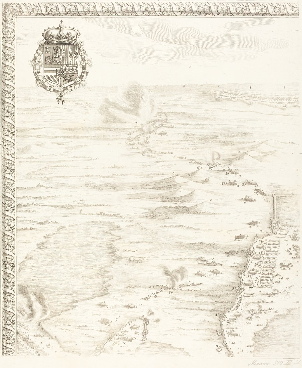 The Siege of Breda [plate 1 of 6] by Jacques Callot