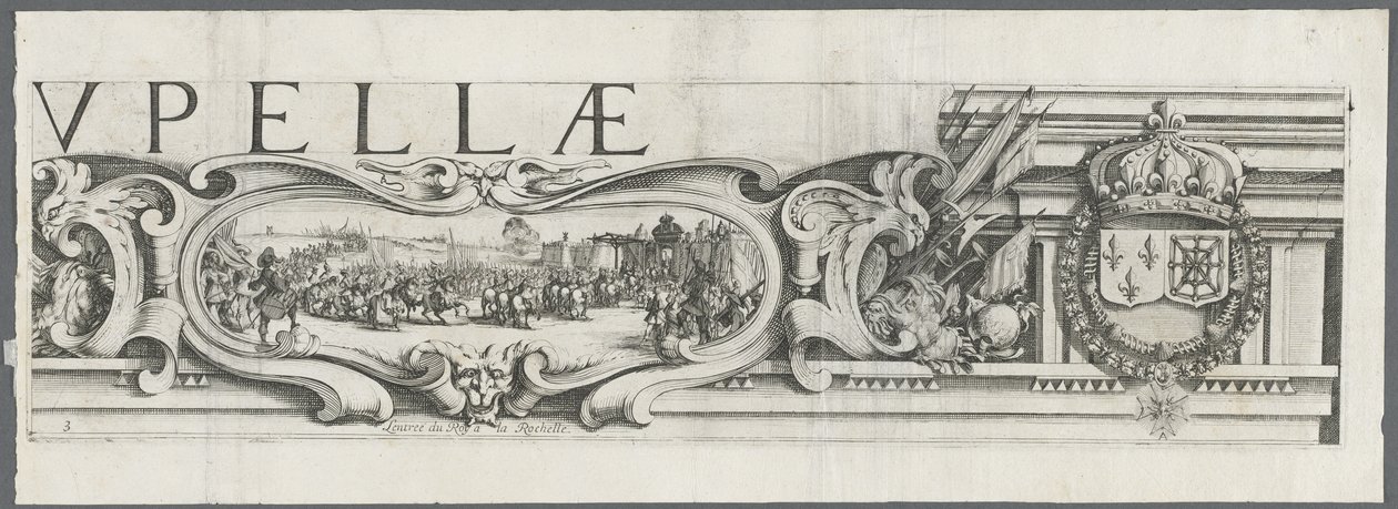The Siege of La Rochelle: Plate 3 by Jacques Callot