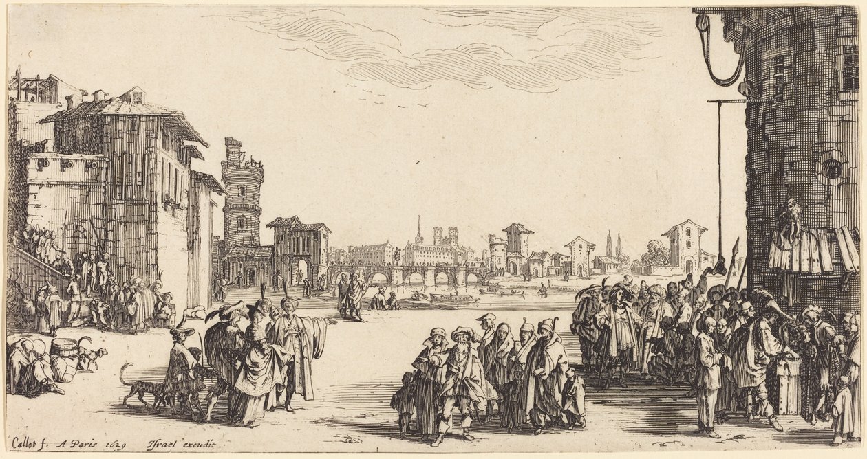 The Slave Market by Jacques Callot