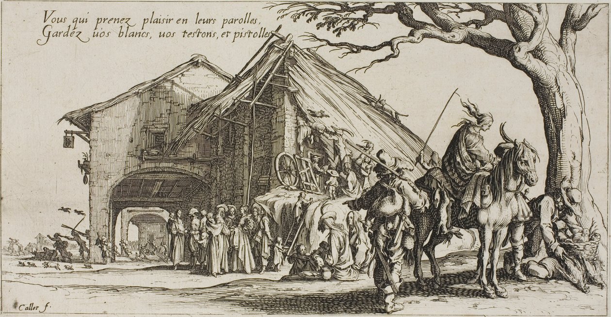 The Stopping Place, from The Bohemians by Jacques Callot