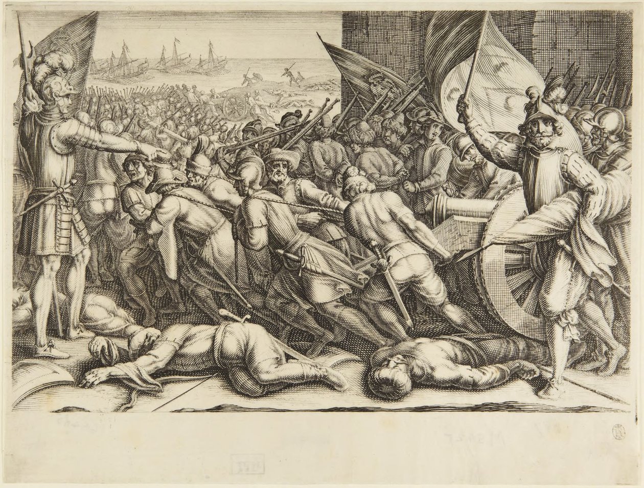 The Troops Reembarking by Jacques Callot