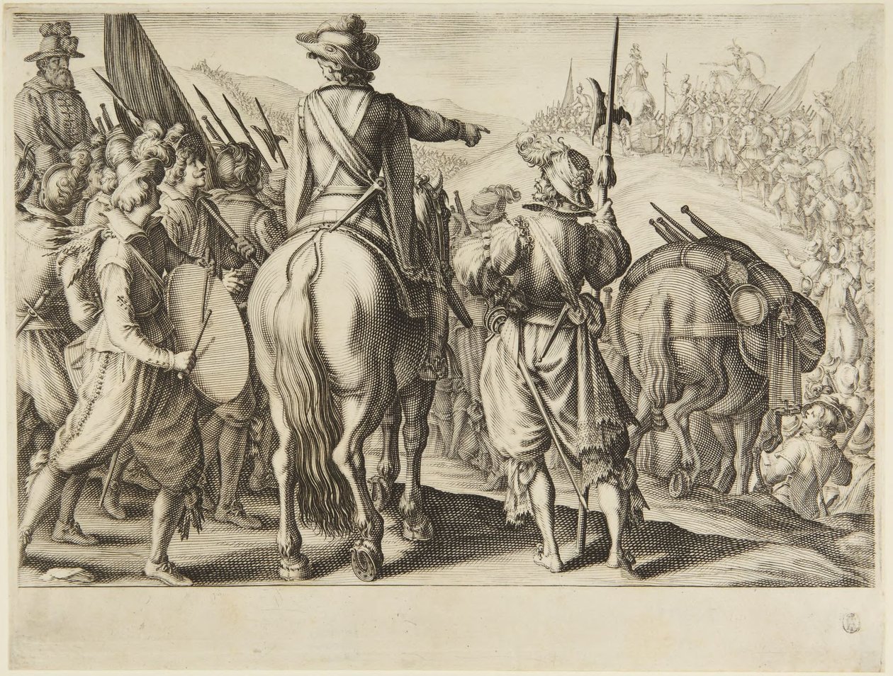 The Troops on the March by Jacques Callot