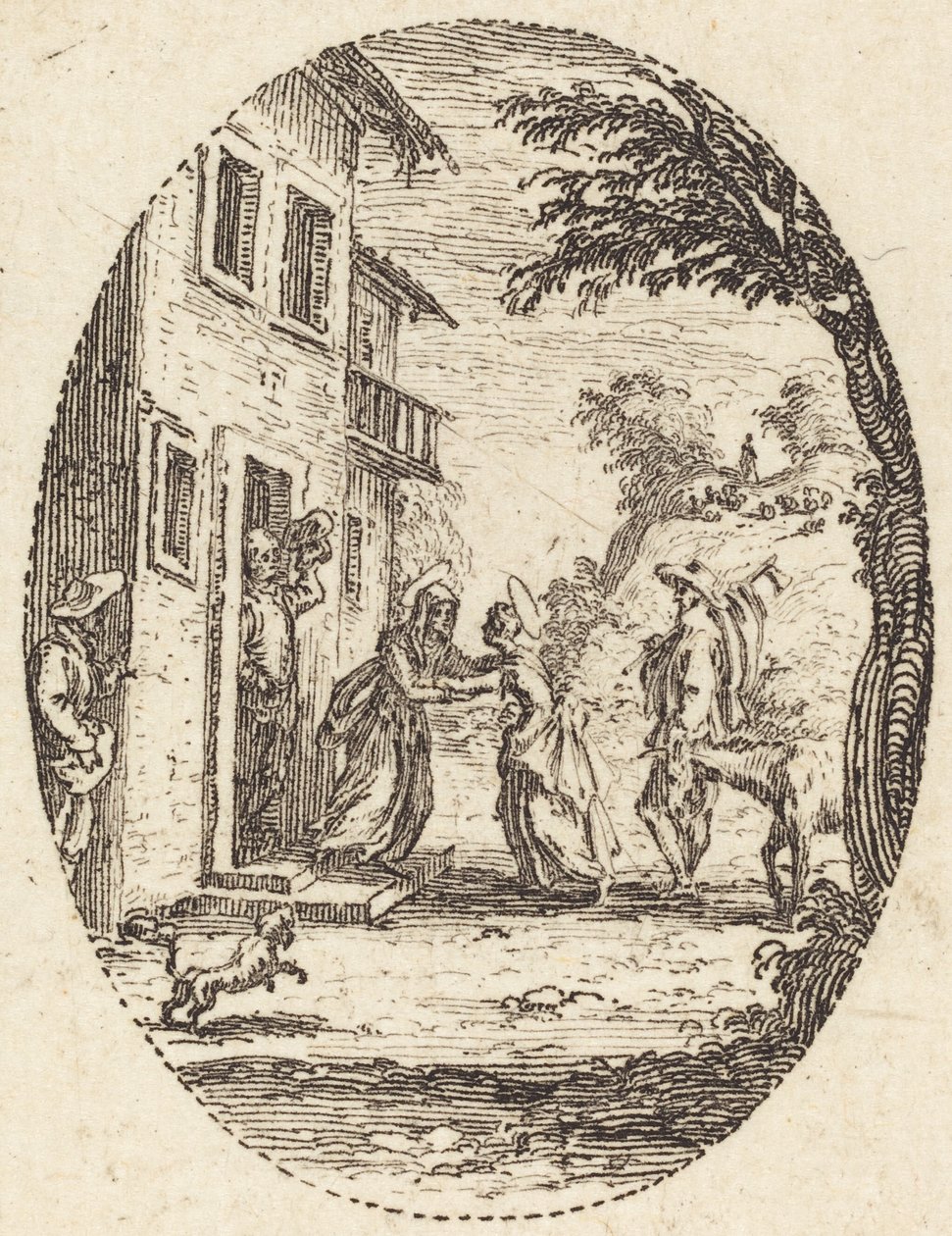 The Visitation by Jacques Callot